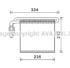 AVA QUALITY COOLING fdv461 -  Испаритель, кондиционер